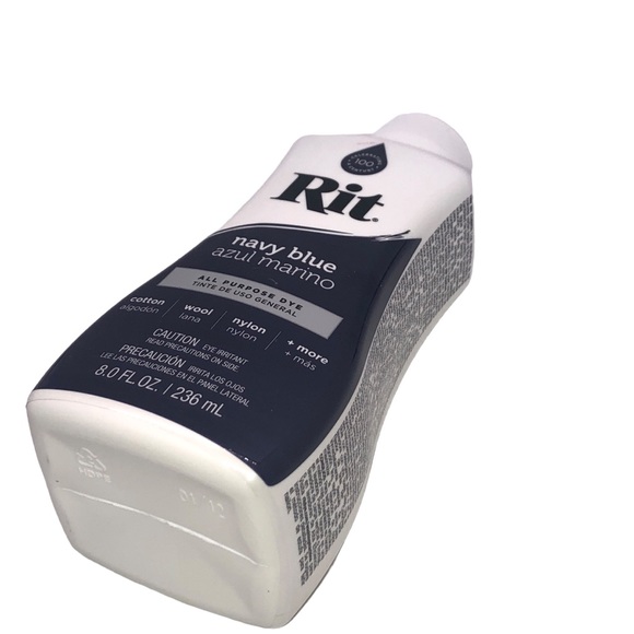 New Sealed Rit All Purpose Liquid Dye Navy Blue 8.0 Fl Oz 236mL - Picture 3 of 5